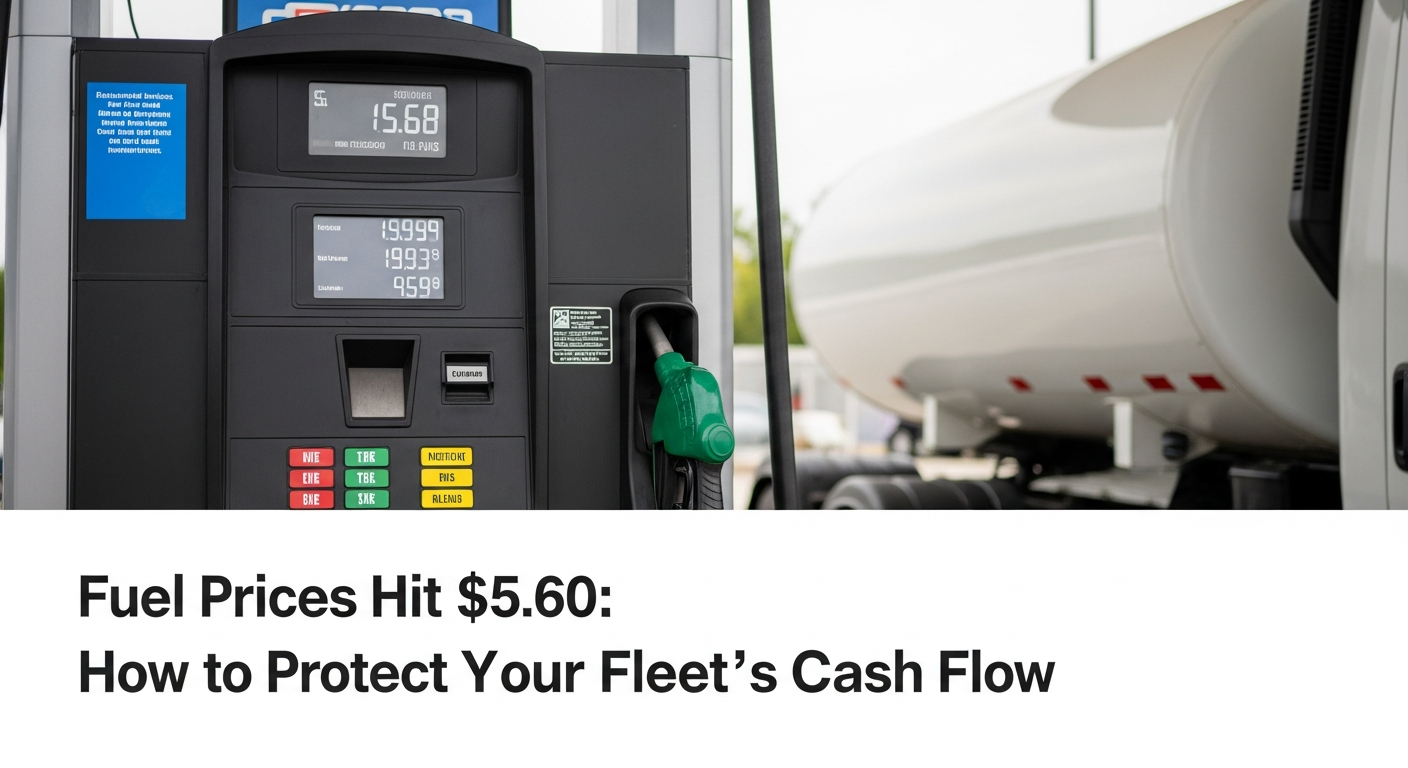 Illustration: Fuel Prices Hit $5.60: How to Protect Your Fleet’s Cash Flow